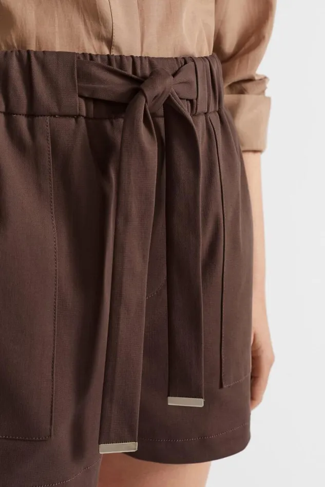 Seed Heritage Shorts Casual Tie Short Deep Raisin 8211 Woman