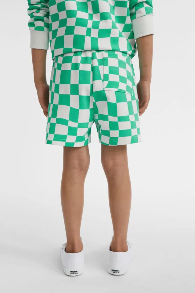 Seed Heritage Shorts Checkerboard Track Short Jade Green 8211 Boy
