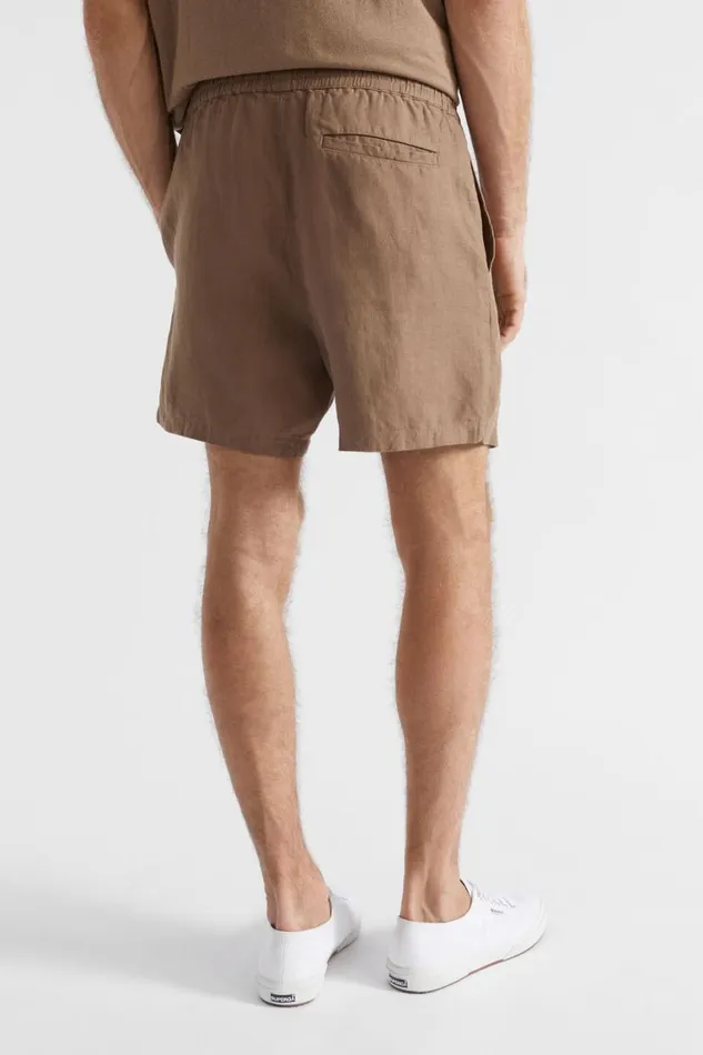 Seed Heritage Shorts Linen Short Mocha 8211 Man