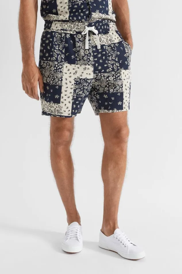 Seed Heritage Shorts Paisley Resort Short Patchwork Paisley 8211 Man