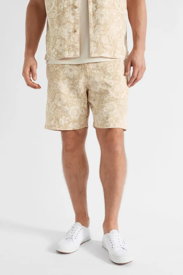Seed Heritage Shorts Resort Short Sand Floral 8211 Man Seed Heritage Shorts Resort Short Sand Floral 8211 Man