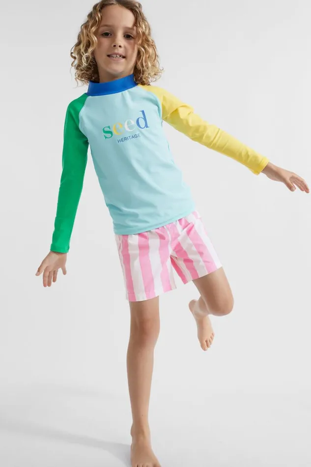 Seed Heritage Shorts Stripe Beach Short Candy Pink 8211 Boy