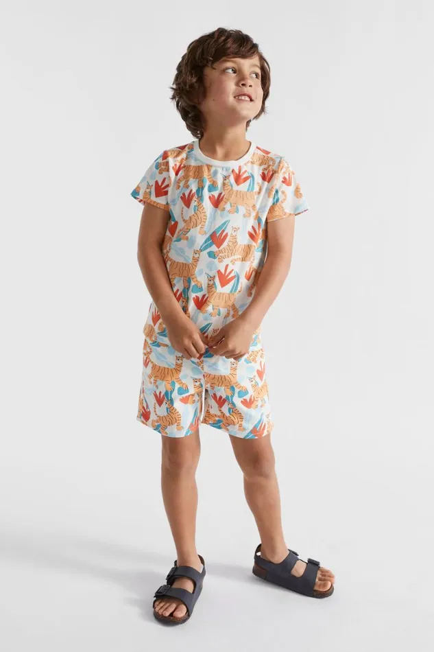 Seed Heritage Shorts Tiger Yardage Short Ocean Blue 8211 Boy