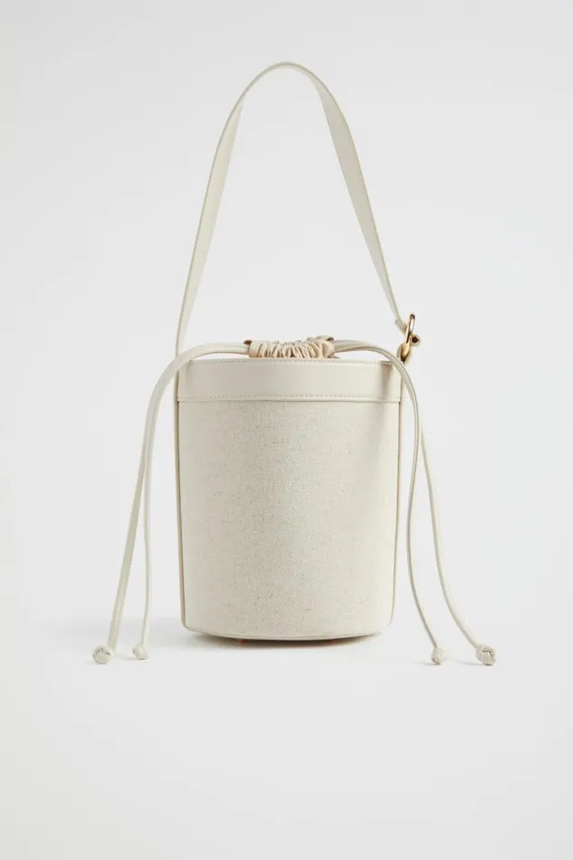 Seed Heritage Shoulder Bags Canvas Bucket Bag Stone 8211 Woman