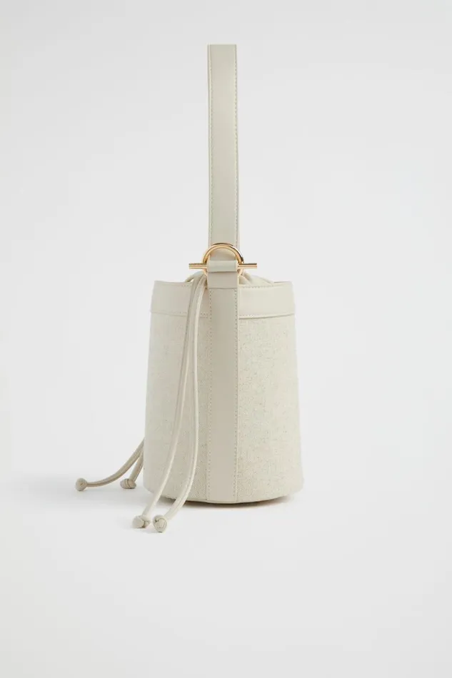 Seed Heritage Shoulder Bags Canvas Bucket Bag Stone 8211 Woman