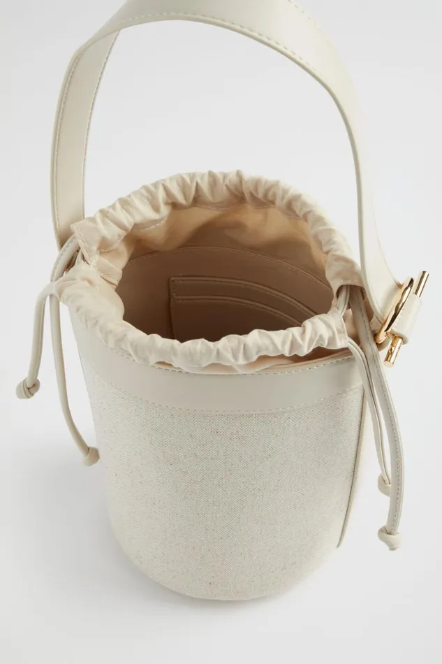 Seed Heritage Shoulder Bags Canvas Bucket Bag Stone 8211 Woman