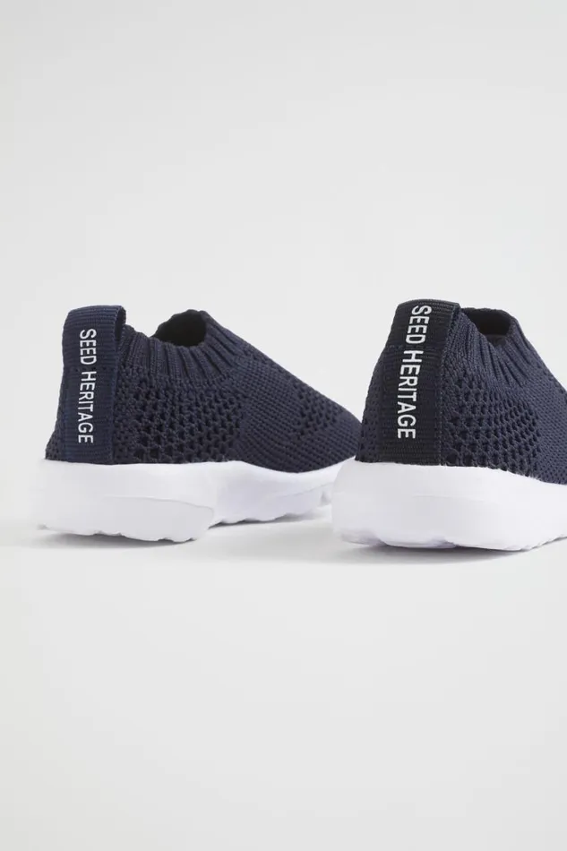 Seed Heritage Sneakers and Trainers Knit Sneaker Navy 8211 Baby