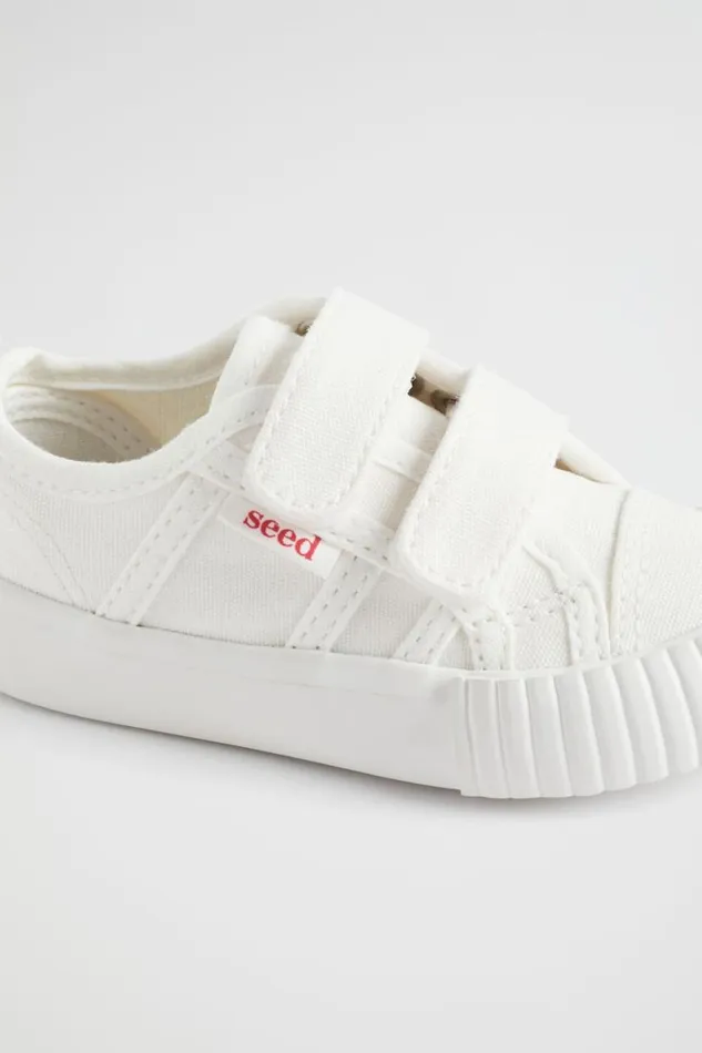 Seed Heritage Sneakers and Trainers Mini Canvas Double Tab Sneaker White 8211 Baby