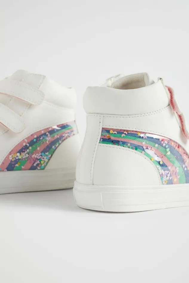 Seed Heritage Sneakers and Trainers Rainbow High Top White 8211 Girl