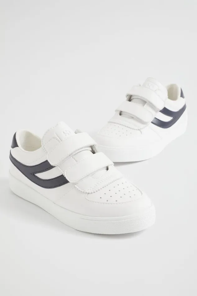 Seed Heritage Sneakers and Trainers Superga Seattle Strap Sneaker White Blue 8211 Boy