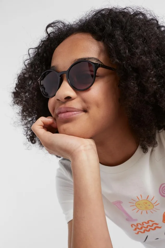 Seed Heritage Sunglasses Round Sunglasses Black 8211 Teen GirlBoy