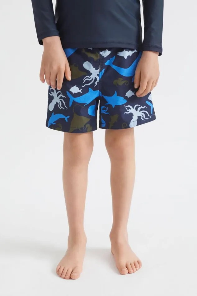 Seed Heritage Swimwear Ocean Boardshort Midnight Blue 8211 Boy