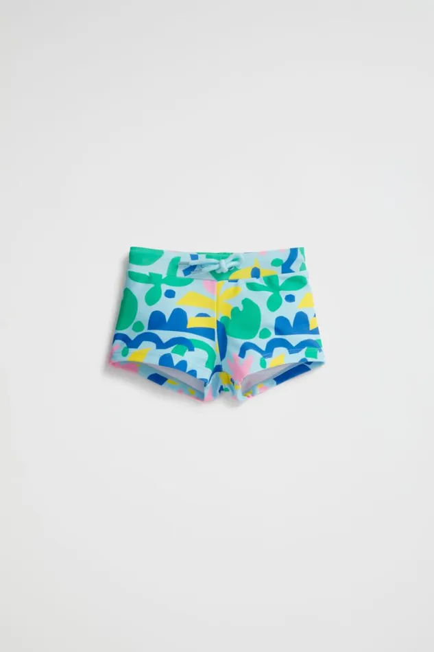 Seed Heritage Swimwear Shapes Print Swim Short Ocean Blue 8211 Baby