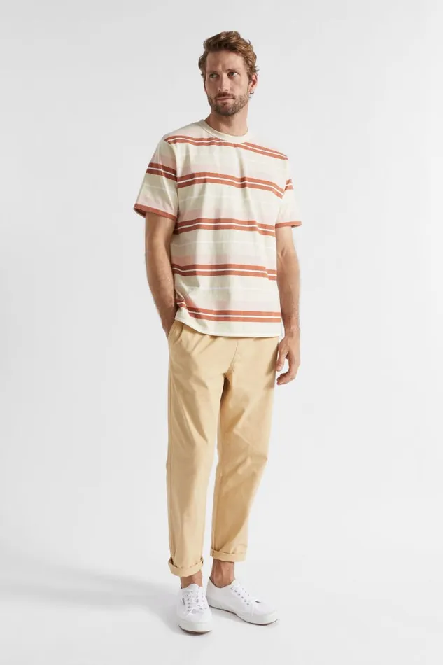 Seed Heritage TShirts and Sweaters Classic Stripe Tee Ecru Bold Stripe 8211 Man