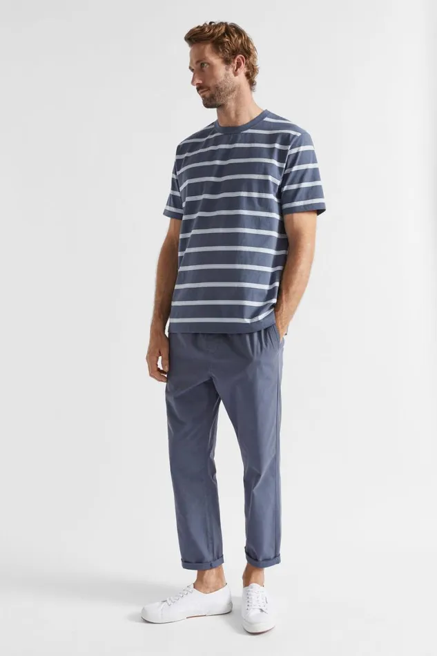 Seed Heritage TShirts and Sweaters Classic Stripe Tee Steel Blue Stripe 8211 Man