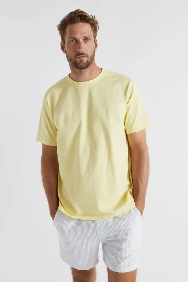 Seed Heritage TShirts and Sweaters Classic Tee Pale Yellow 8211 Man