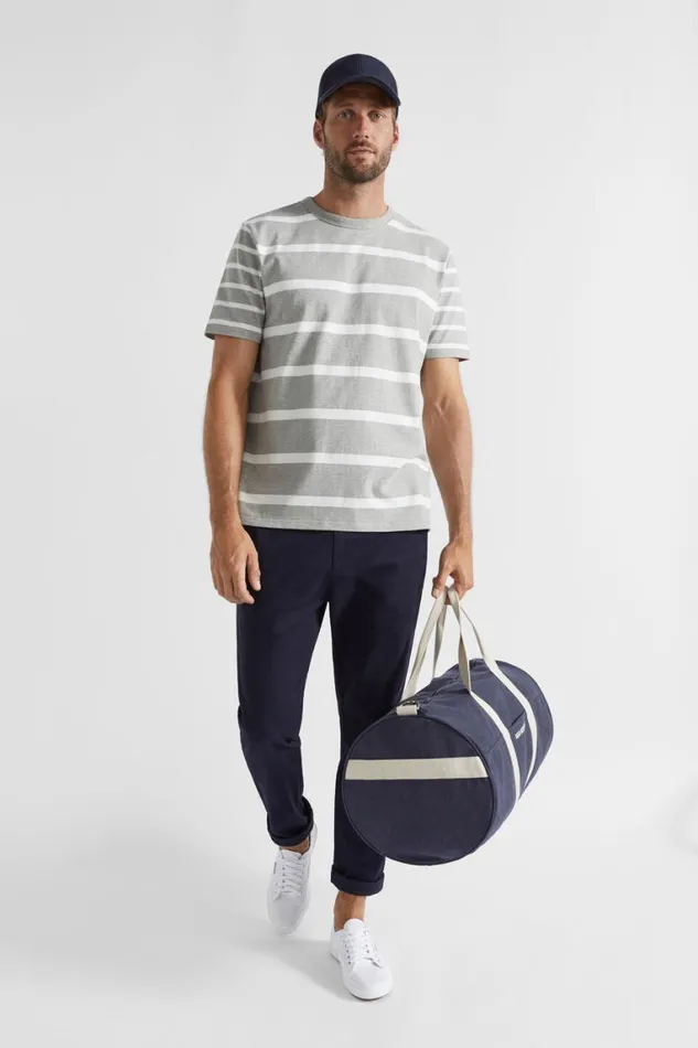 Seed Heritage TShirts and Sweaters Mixed Stripe Tee Grey Marle Stripe 8211 Man