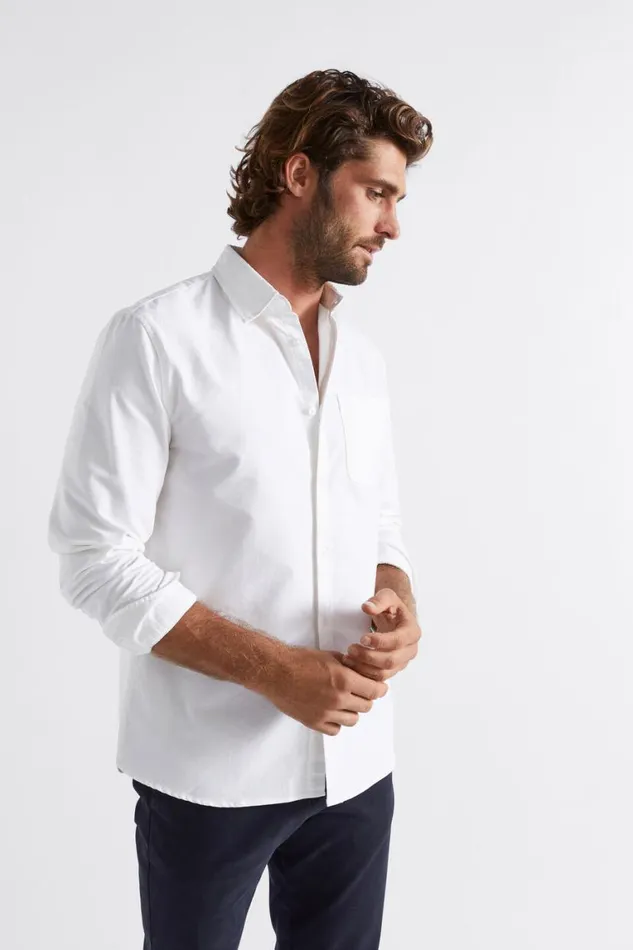 Seed Heritage TShirts and Sweaters Oxford Shirt Vintage White 8211 Man