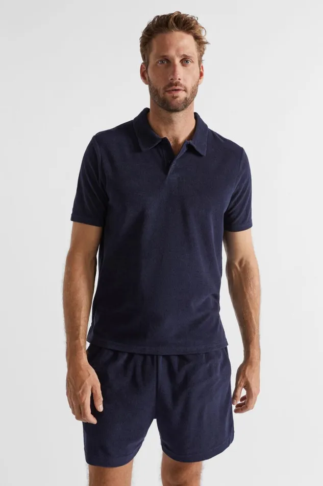 Seed Heritage TShirts and Sweaters Terry Polo Midnight Blue 8211 Man