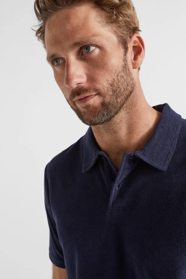 Seed Heritage TShirts and Sweaters Terry Polo Midnight Blue 8211 Man