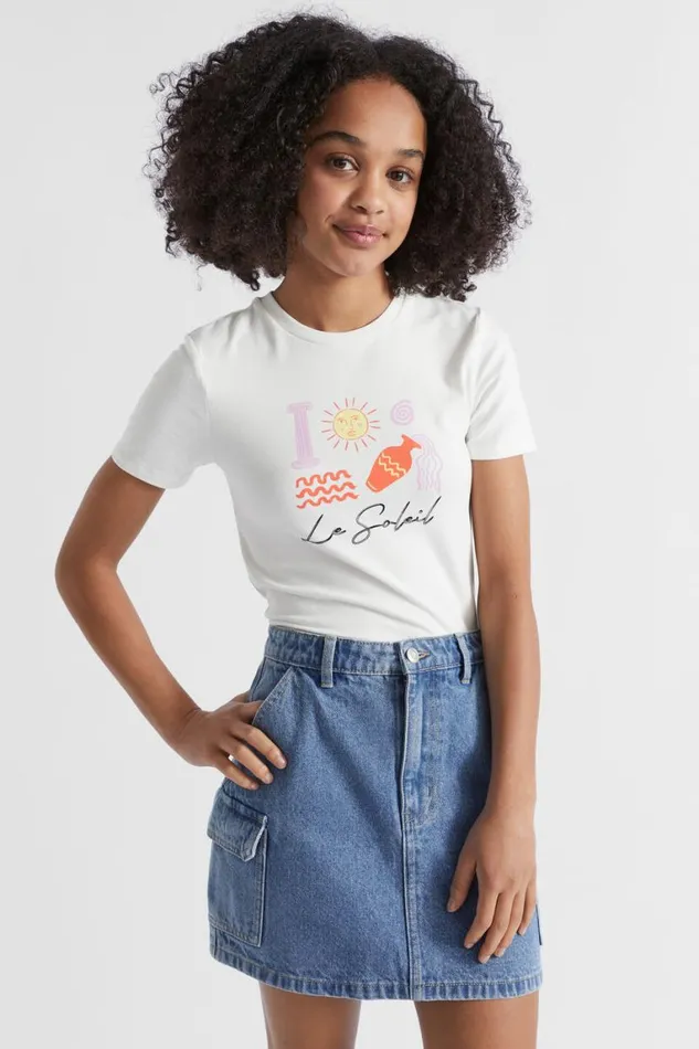 Seed Heritage TShirts and Tops Baby Tee White 8211 Teen Girl