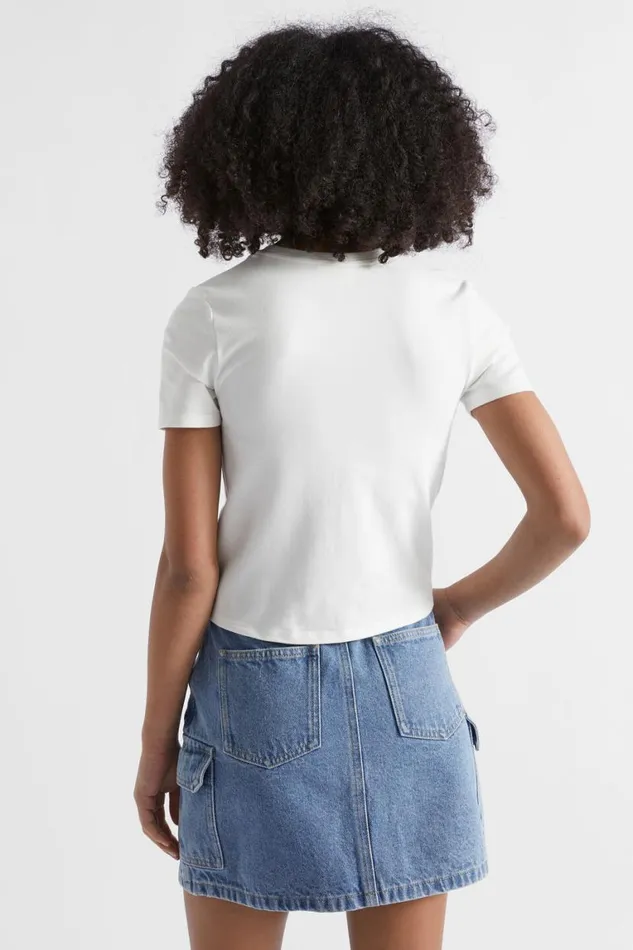 Seed Heritage TShirts and Tops Baby Tee White 8211 Teen Girl