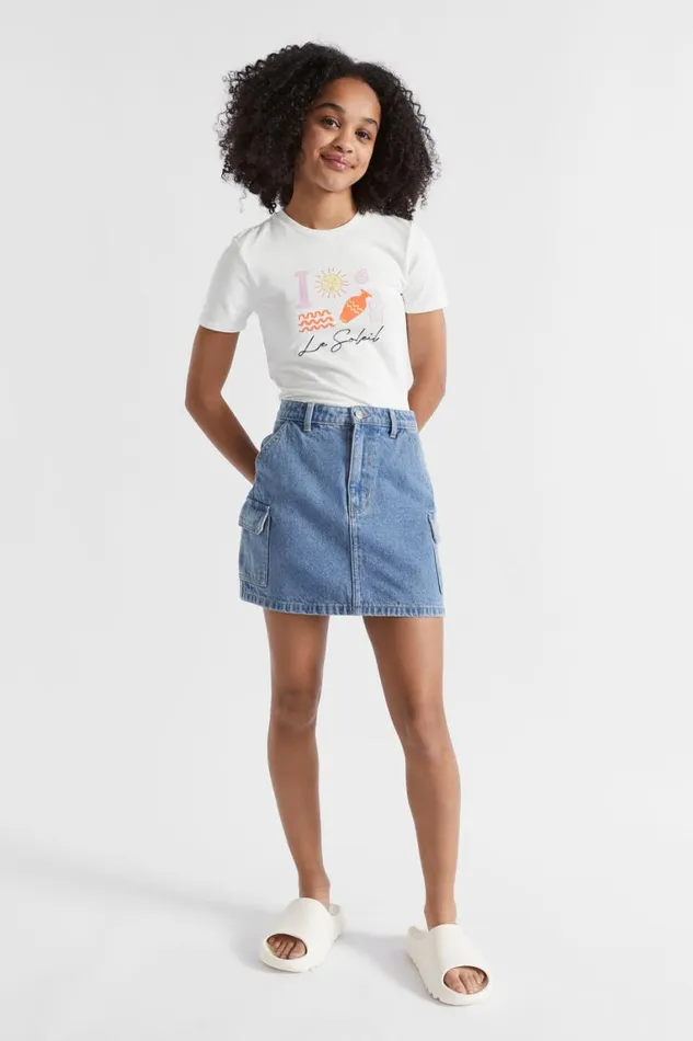 Seed Heritage TShirts and Tops Baby Tee White 8211 Teen Girl