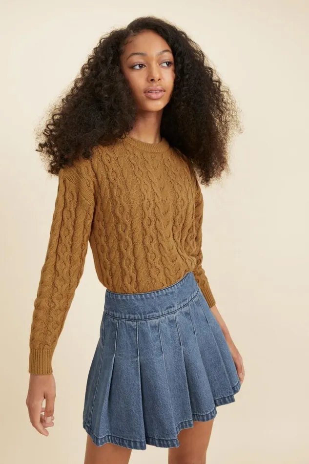 Seed Heritage TShirts and Tops Cable Knit Sunflower 8211 Teen Girl