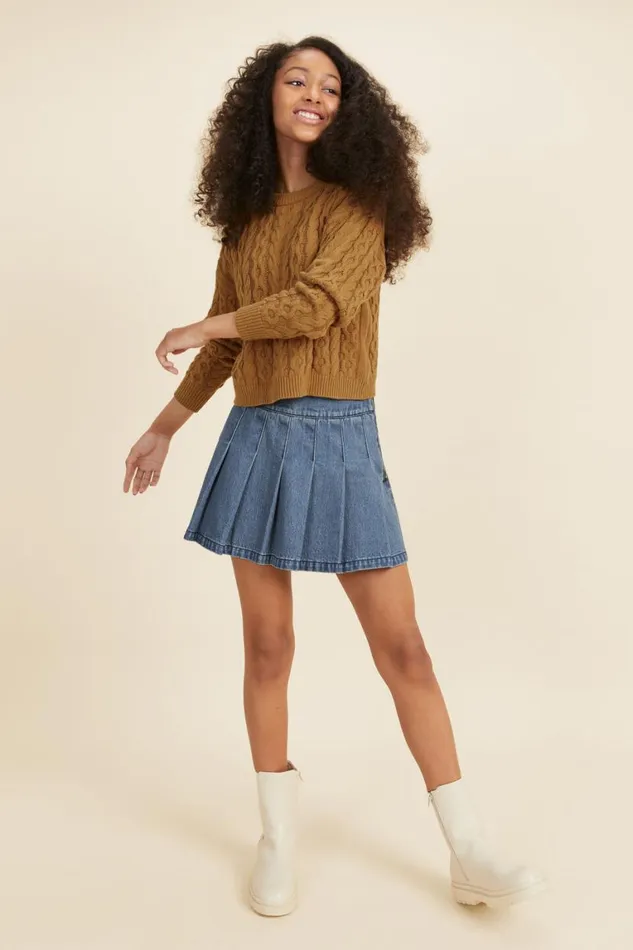 Seed Heritage TShirts and Tops Cable Knit Sunflower 8211 Teen Girl
