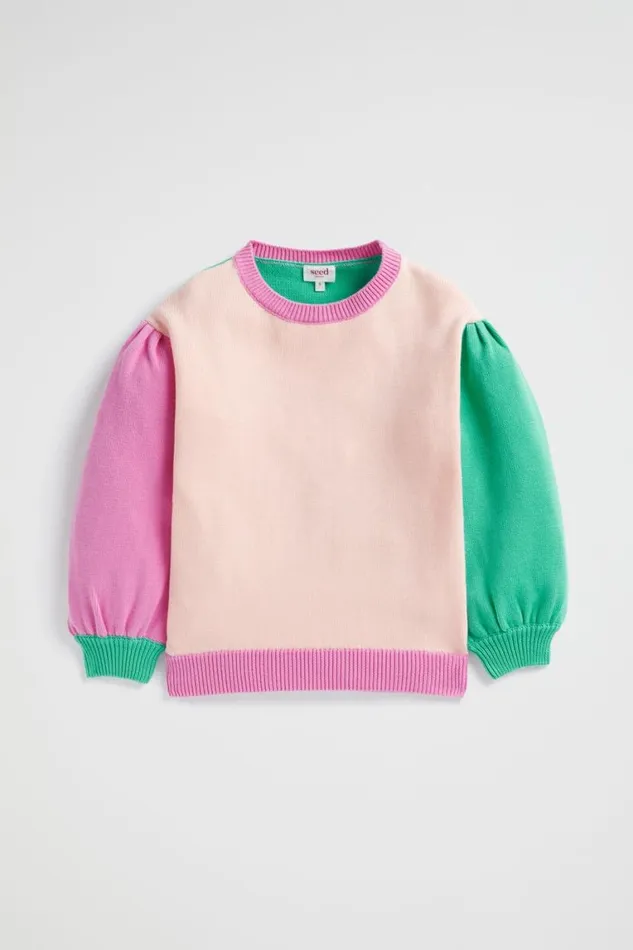 Seed Heritage TShirts and Tops Colourblock Knit Multi 8211 Girl