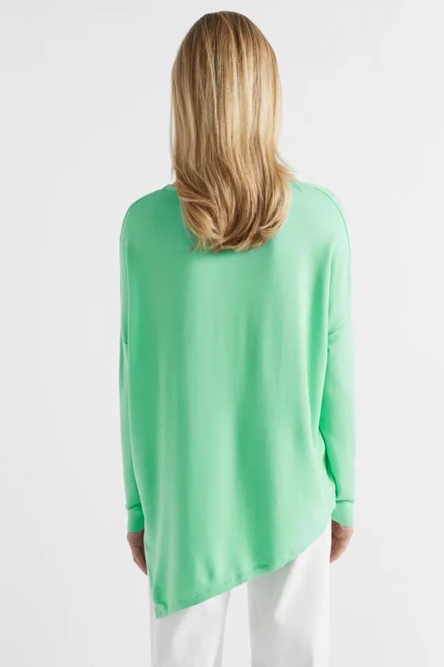 Seed Heritage TShirts and Tops Core Asymmetrical Top Key Lime 8211 Woman