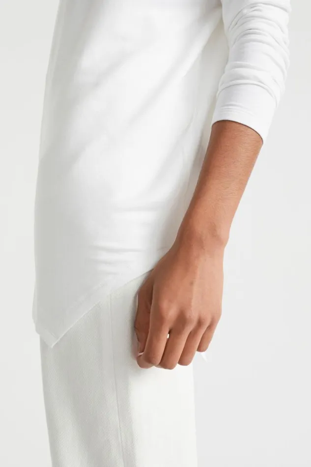 Seed Heritage TShirts and Tops Core Asymmetrical Top Whisper White 8211 Woman