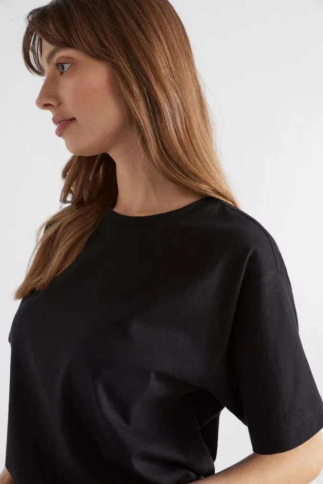 Seed Heritage TShirts and Tops Core Boyfriend Tee Black 8211 Woman