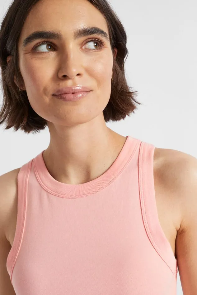 Seed Heritage TShirts and Tops Core Fitted Tank Tulip Pink 8211 Woman