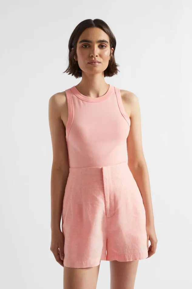 Seed Heritage TShirts and Tops Core Fitted Tank Tulip Pink 8211 Woman