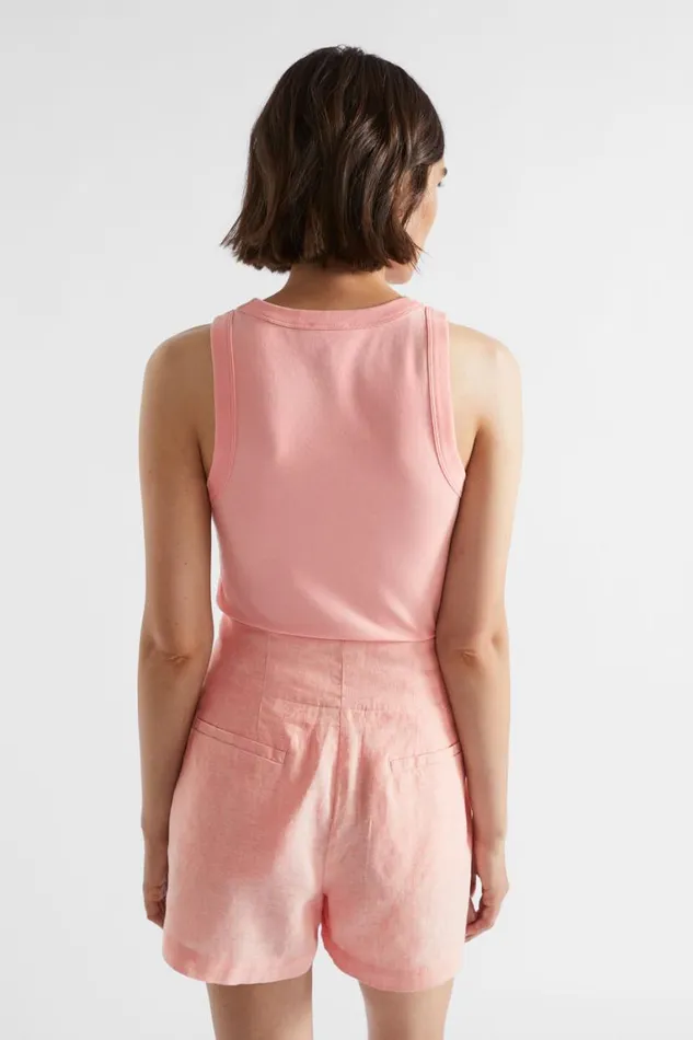 Seed Heritage TShirts and Tops Core Fitted Tank Tulip Pink 8211 Woman