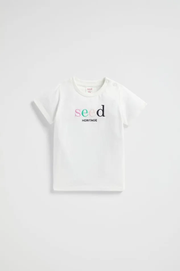 Seed Heritage TShirts and Tops Core Logo Tee Canvas Multi 8211 Baby
