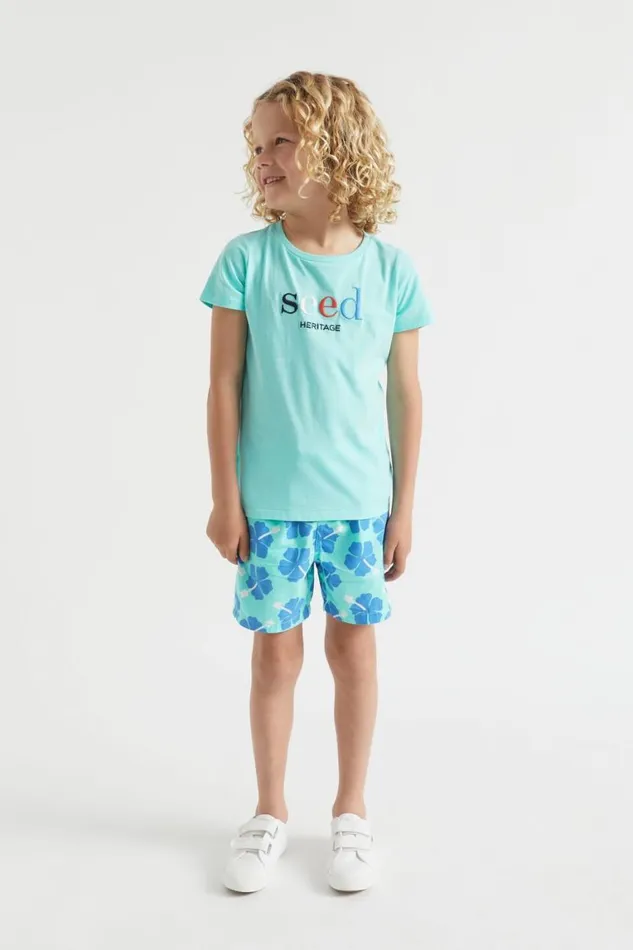 Seed Heritage TShirts and Tops Core Logo Tee Island Green 8211 Boy