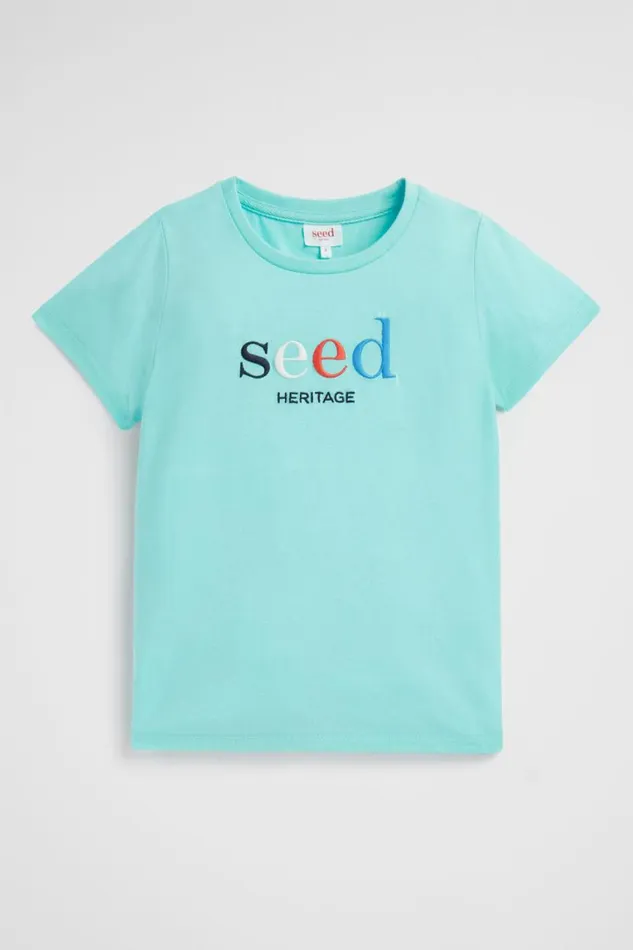 Seed Heritage TShirts and Tops Core Logo Tee Island Green 8211 Boy