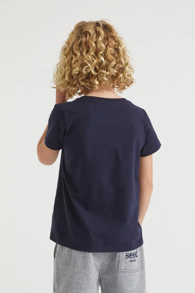 Seed Heritage TShirts and Tops Core Logo Tee Midnight Blue 8211 Boy