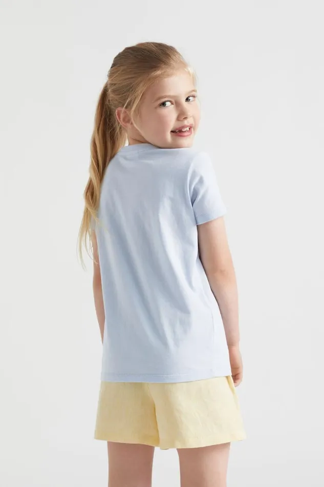 Seed Heritage TShirts and Tops Core Logo Tee Powder Blue 8211 Girl