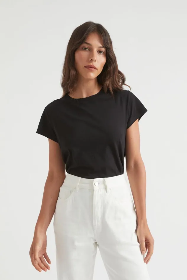 Seed Heritage TShirts and Tops Core Neat Tee Black 8211 Woman