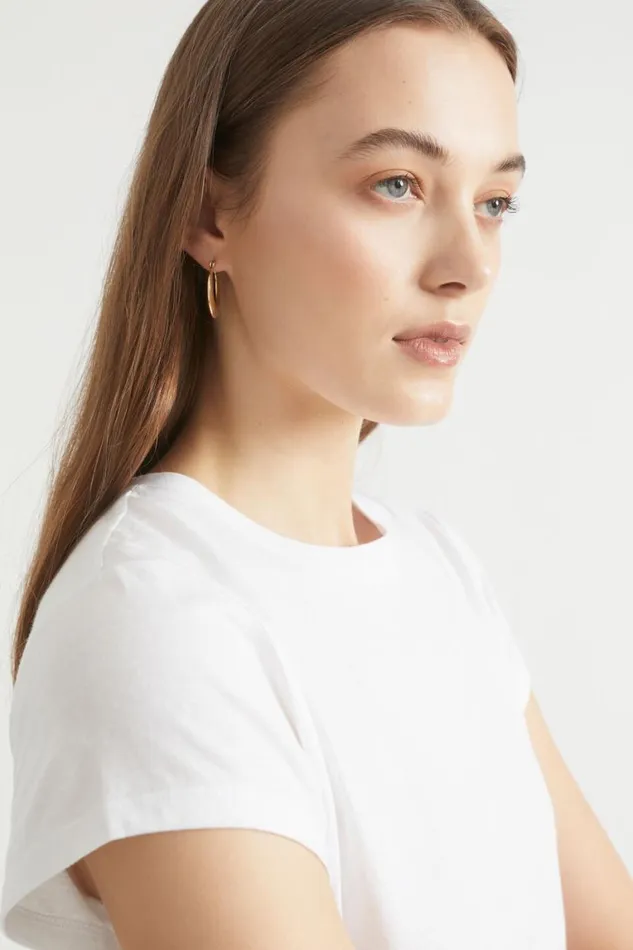 Seed Heritage TShirts and Tops Core Neat Tee Whisper White 8211 Woman