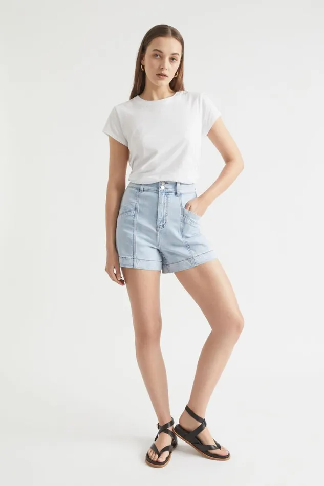 Seed Heritage TShirts and Tops Core Neat Tee Whisper White 8211 Woman