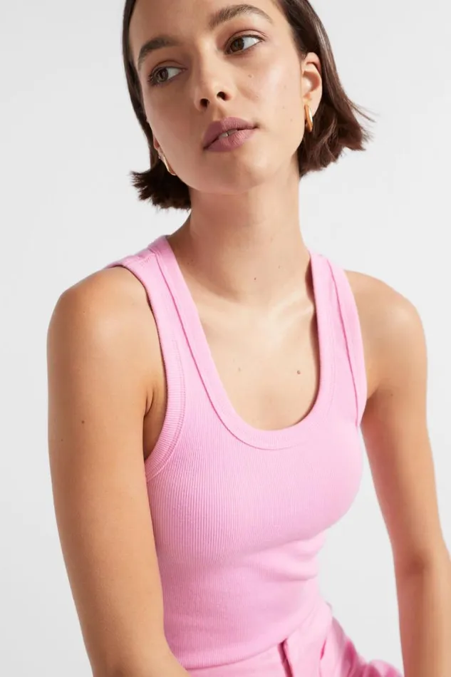 Seed Heritage TShirts and Tops Core Rib Singlet Pink Gin 8211 Woman