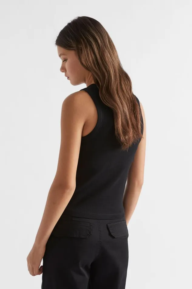Seed Heritage TShirts and Tops Core Rib Tank Black 8211 Teen Girl