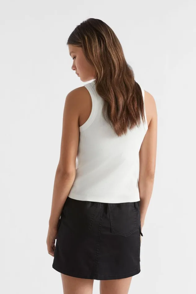 Seed Heritage TShirts and Tops Core Rib Tank White 8211 Teen Girl
