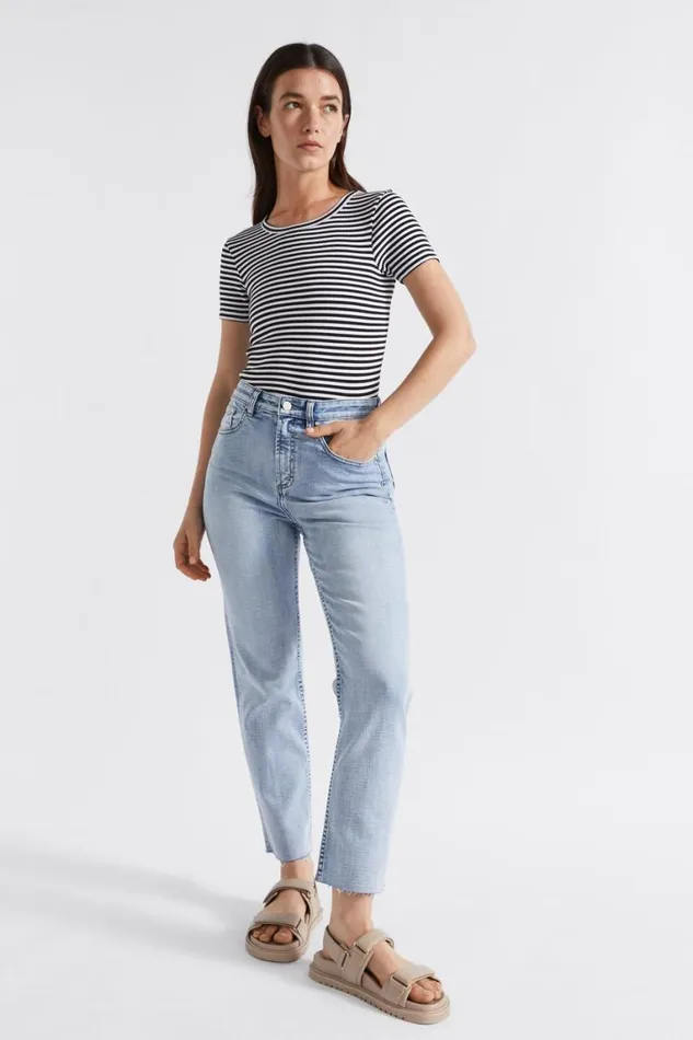 Seed Heritage TShirts and Tops Core Rib Tee Mono Stripe 8211 Woman