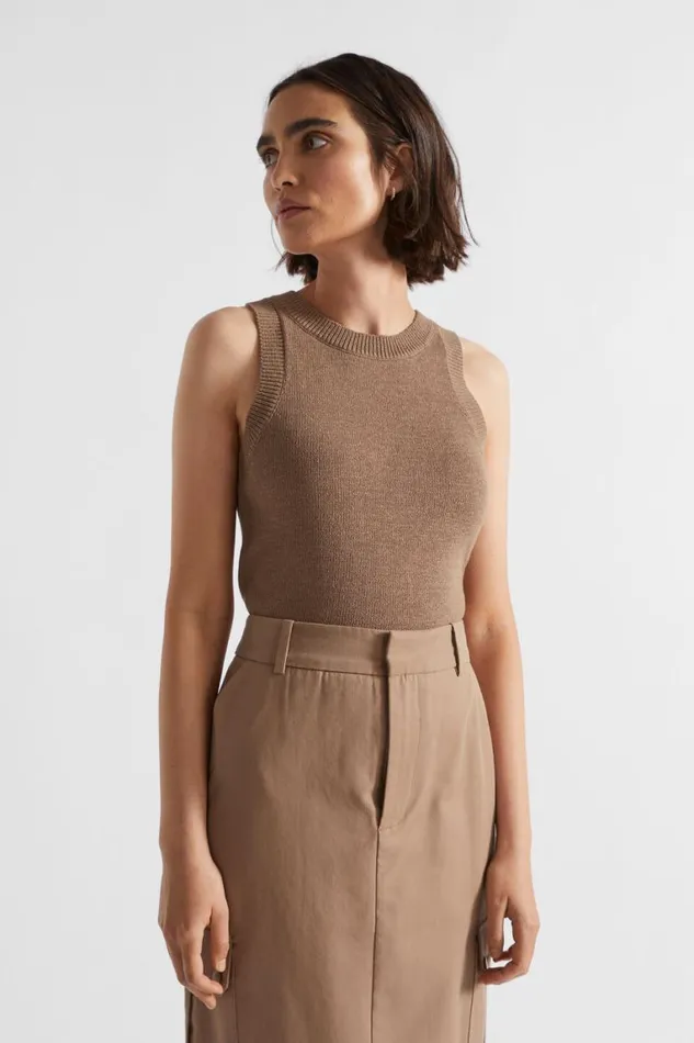 Seed Heritage TShirts and Tops Cotton Knit Top Woodland 8211 Woman