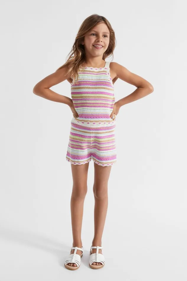 Seed Heritage TShirts and Tops Crochet Knit Cami Multi 8211 Girl